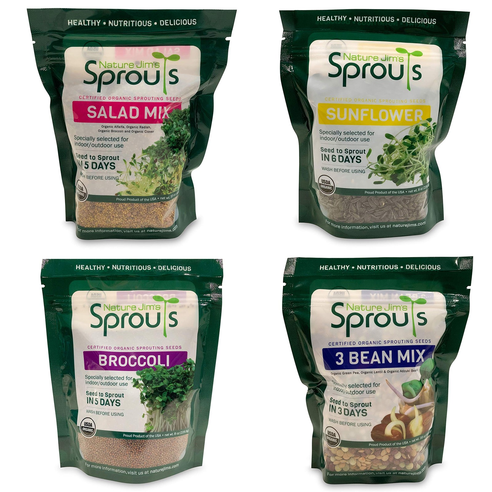 Sunflower Seeds organic for Sprouting Non-GMO Premium Seeds
