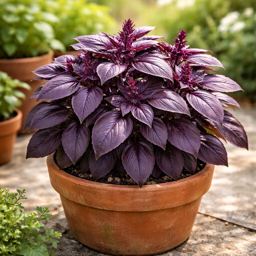 Red Rubin – Basil Seeds | Deep Purple Basil | Heirloom Garden Herb 100 seeds
