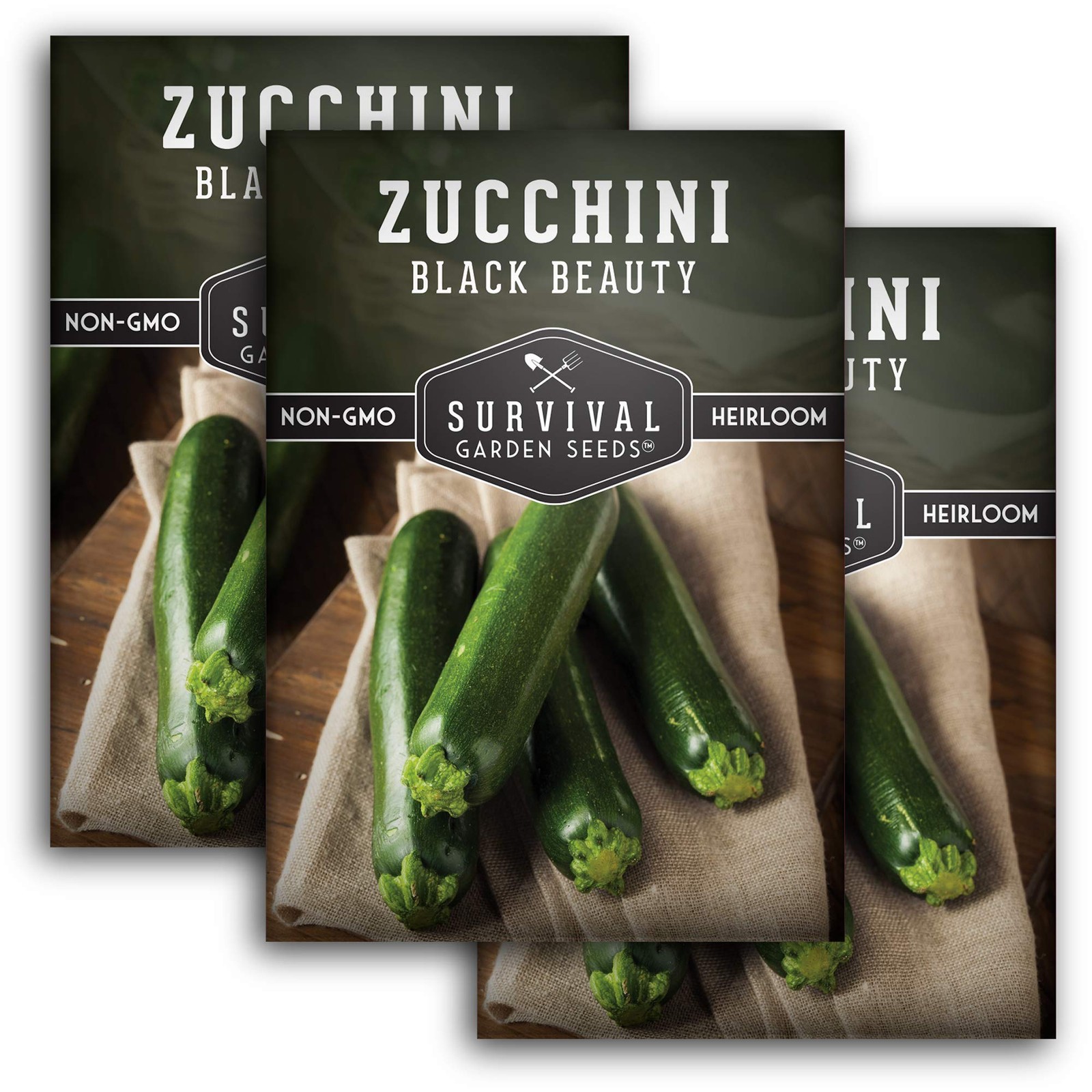 Heirloom Black Zucchini Seeds – High Yield Summer Squash for Vegetable Gardens
