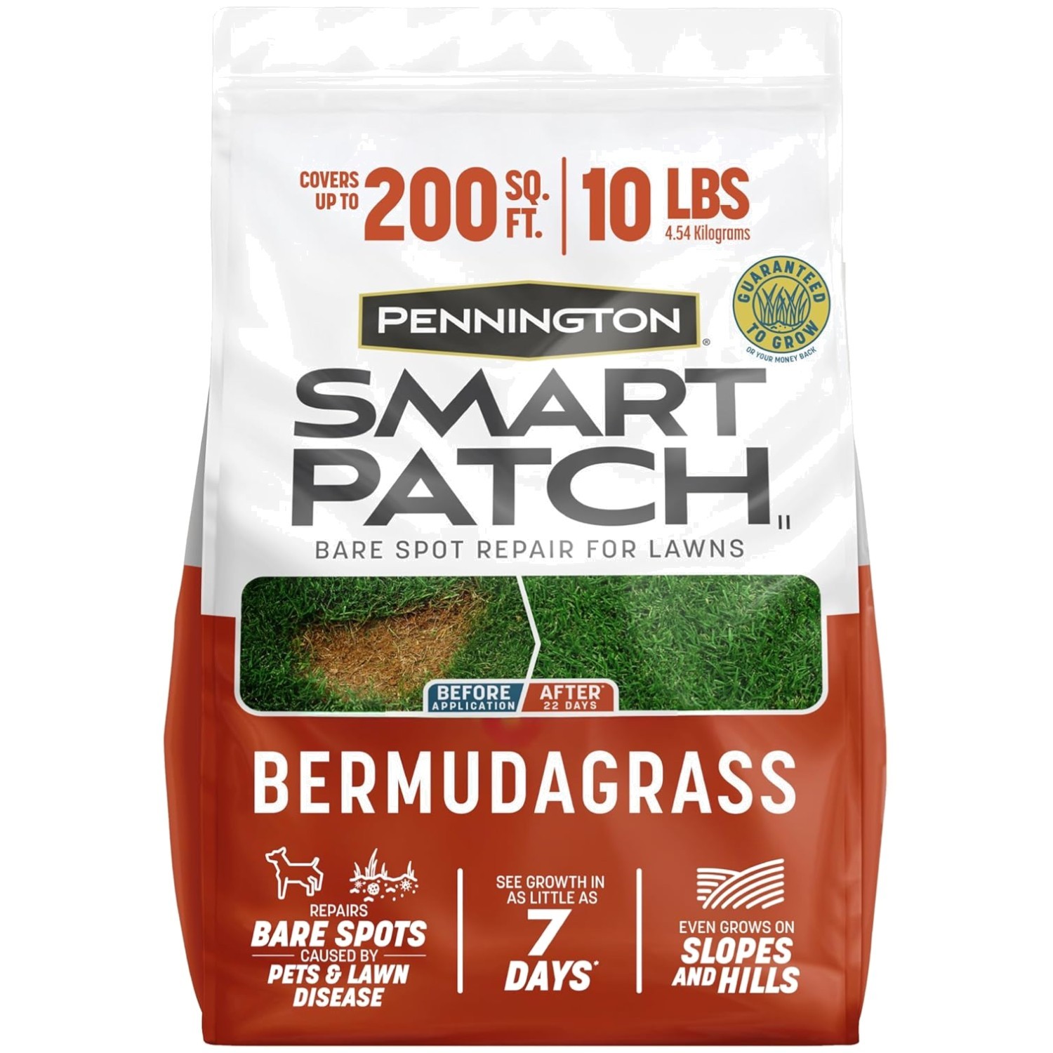 Smart Patch Bermuda Grass Seed with Mulch and Fertilizer