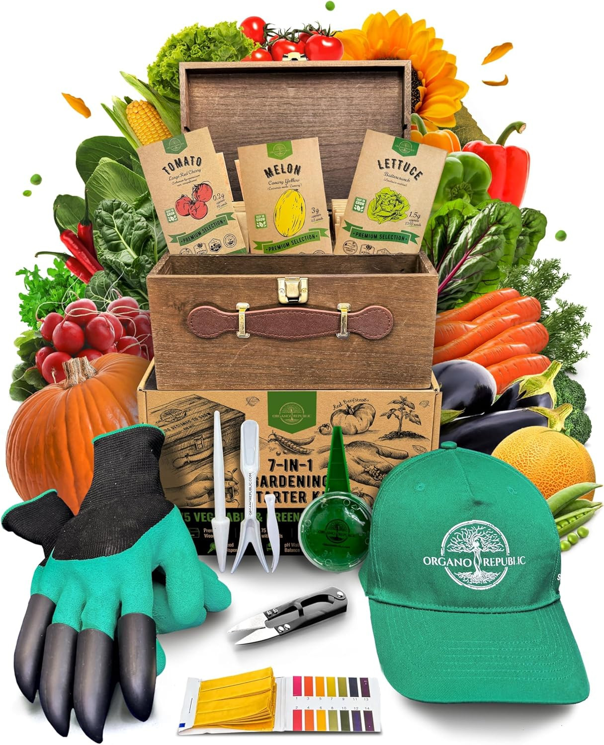 75 Vegetable & Greens Seeds Variety Pack – Non-GMO Heirloom Garden Kit
