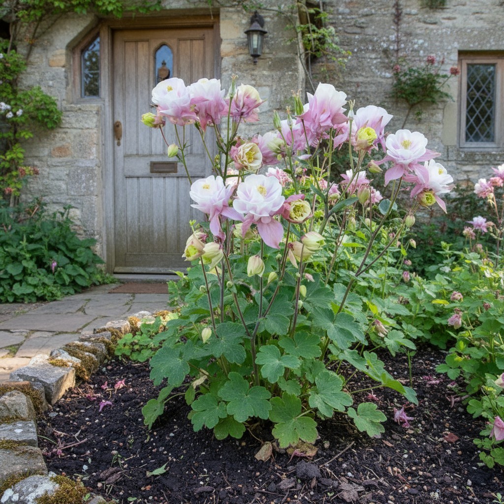500 Aquilegia Seeds – Pastel Bicolor Flowers for Cottage & Woodland Beds