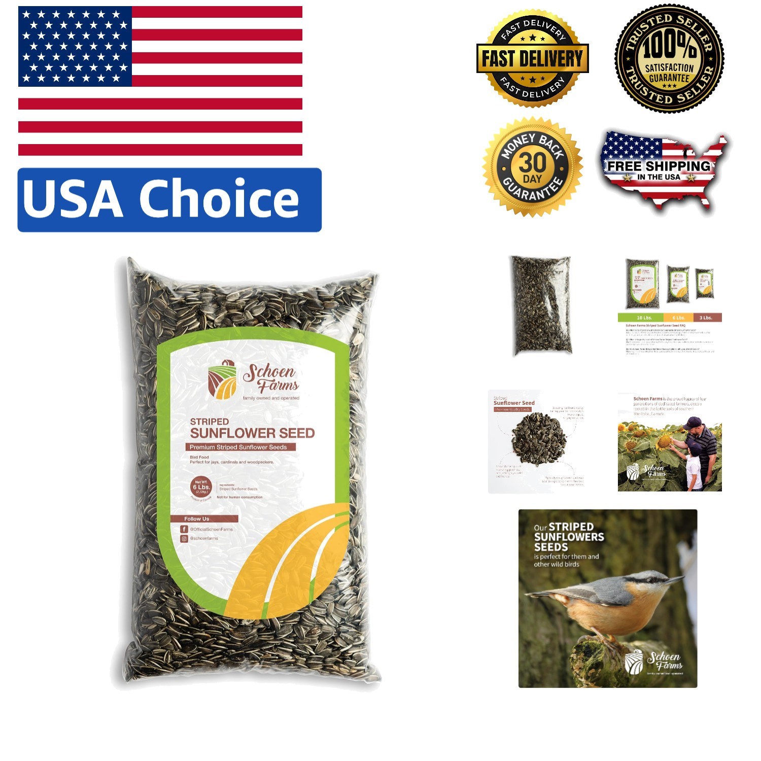 Wild Bird Food: Hulled Sunflower Seeds for Attracting Backyard Birds