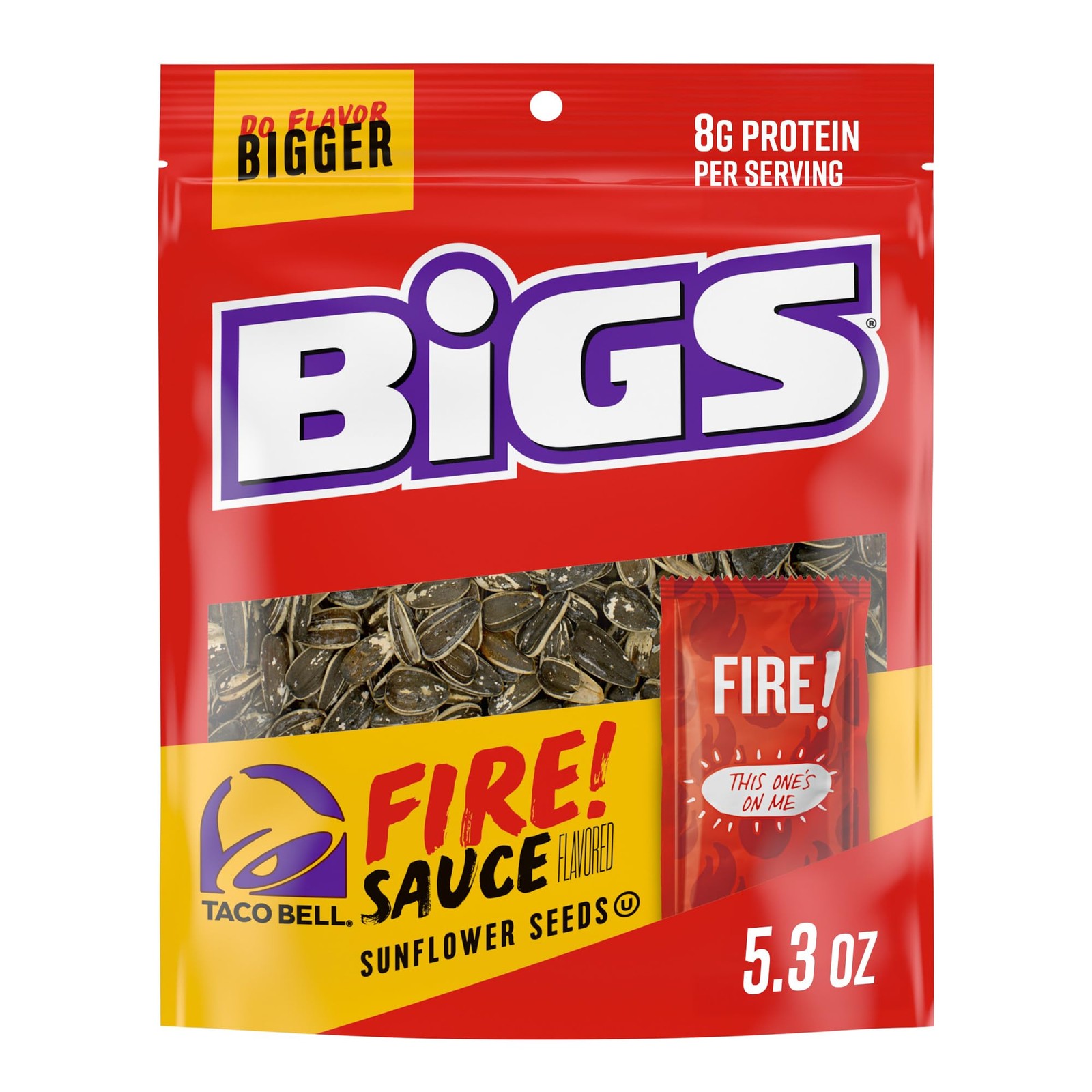 BIGS Sunflower Seeds, Fire Flavor, 5.35 oz.