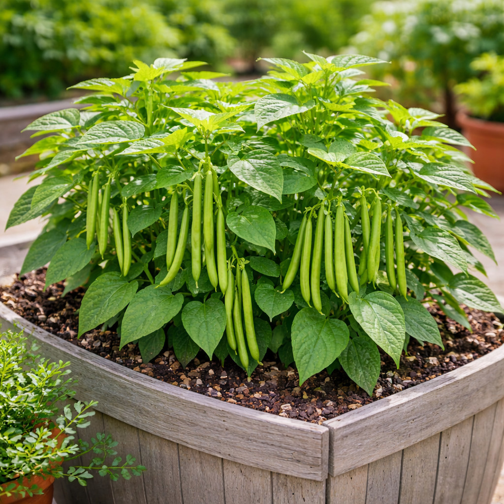 Organic Tendergreen Bush Bean Seeds| Heirloom Green Beans Compact Plant 25 seeds