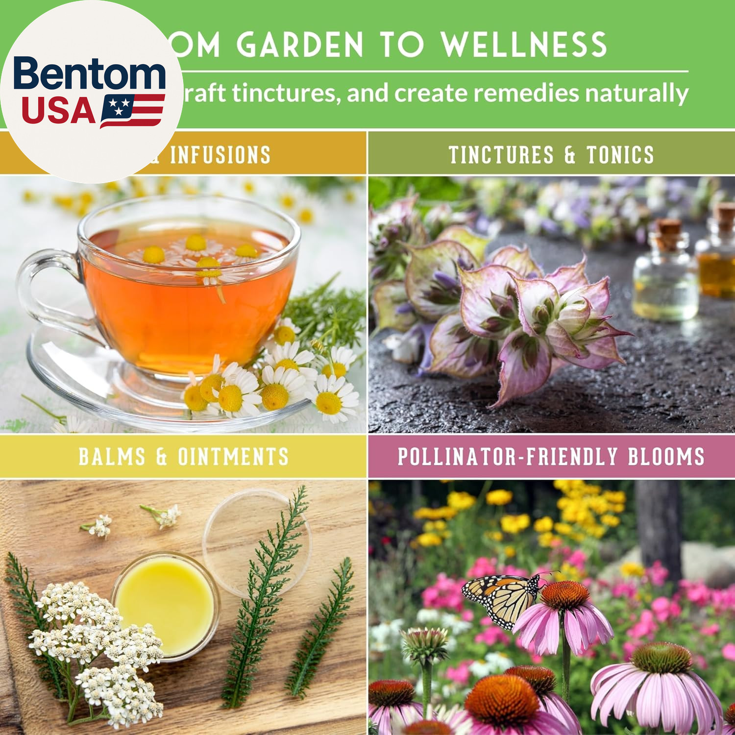 Ultimate Medicinal Herb Seeds Variety Pack – 36 Heirloom Non-Gmo Healing Herbs f