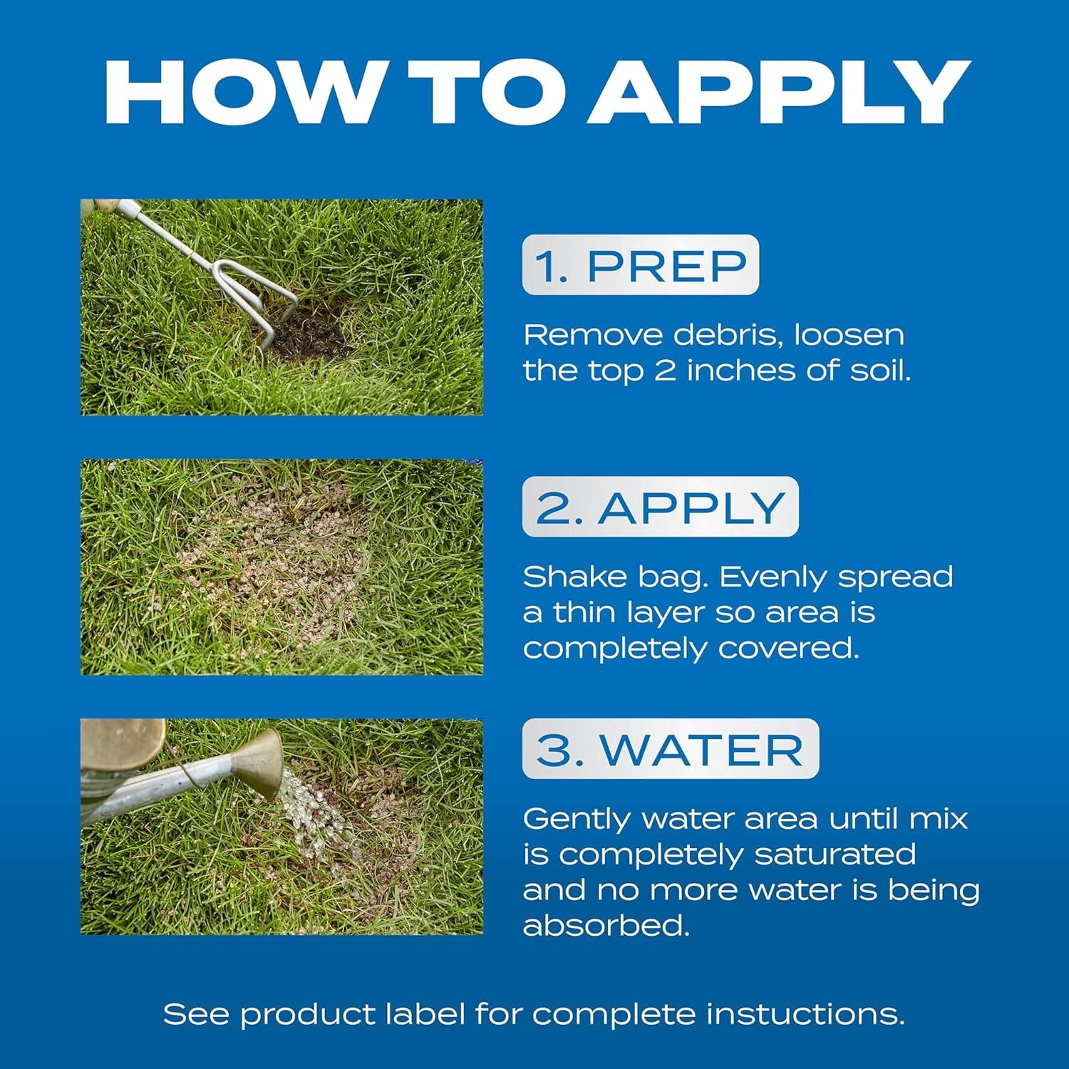 PatchMaster 10 lb Lawn Repair Mix – Covers 290 sq. ft. Fast Growth Guaranteed