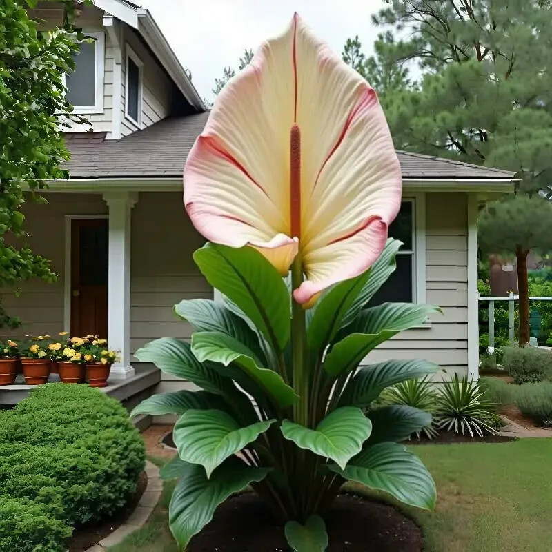 10 Pcs Rare Caladia Hosta Flowers Indoor Plants Seeds