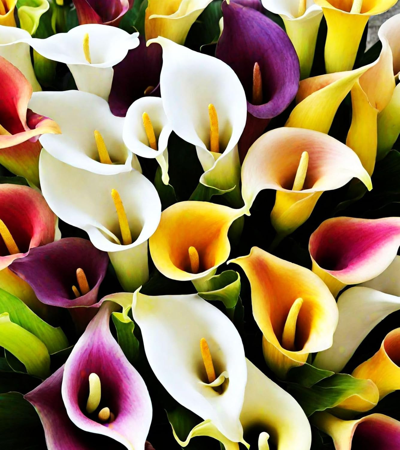 100Pcs Calla Lily Seeds Beautiful Flowers Mix Color Perennial Plant