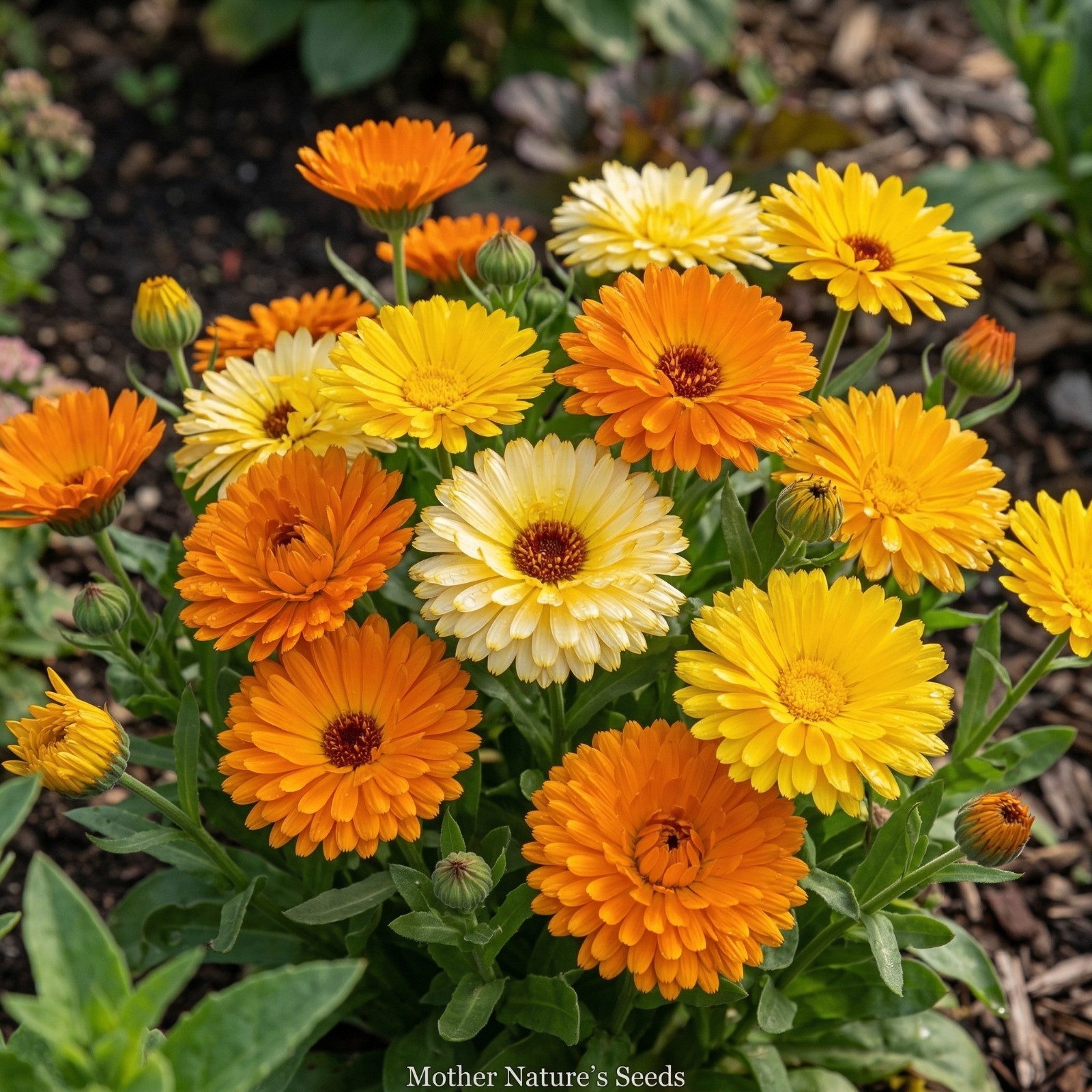 CALENDULA PACIFIC BEAUTY Mix Pot Marigold Heirloom Flowers Edible 100 Seeds