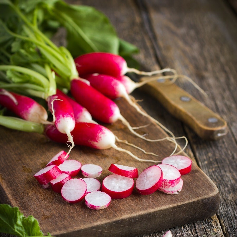 French Breakfast Radish Seeds | Raphanus Red Pink White Long Radishes Seed 2024
