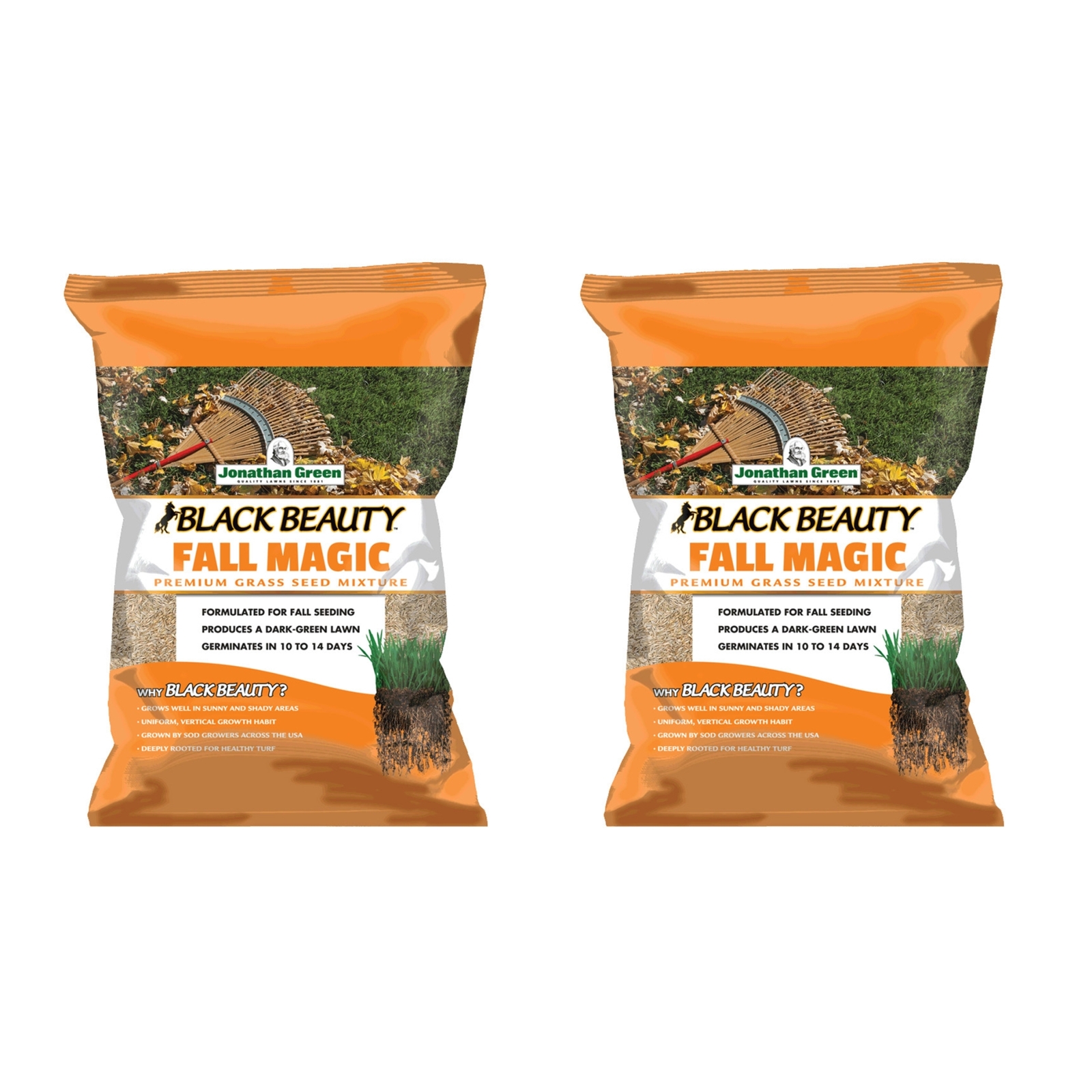 Jonathan Green Black Beauty Fall Magic Grass Seed, 25 lb (2 Pack)