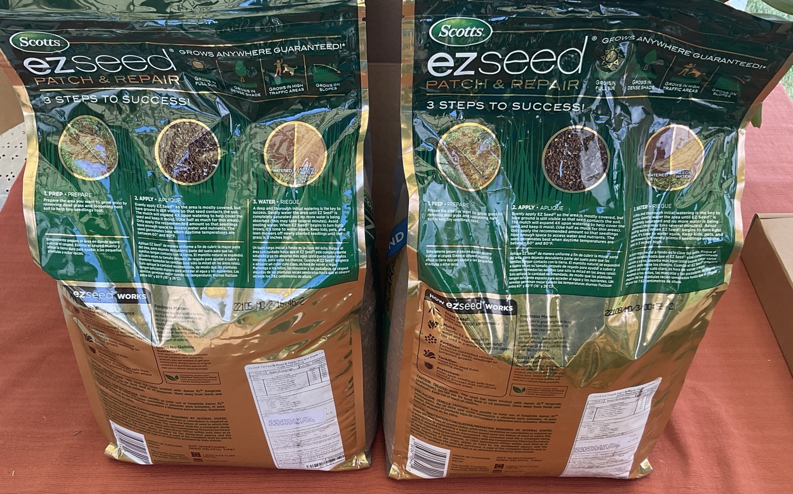 2X10lb Scotts EZ Seed Patch & Repair Sun and Shade Grows Anywhere 20 lb Total