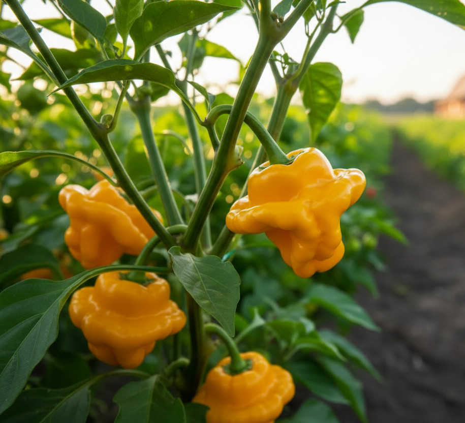 20 Fresh Premium Scotch Bonnet Jamaican Yellow | NON-GMO | Pepper Seeds-B 57