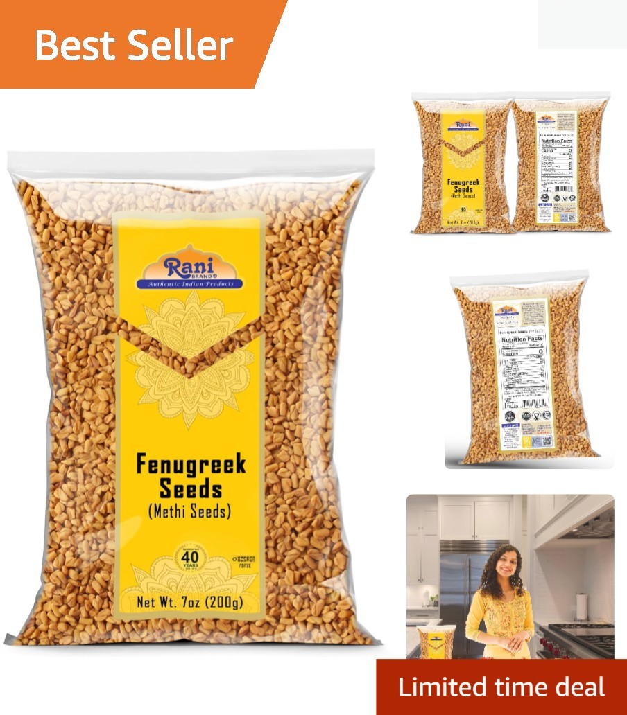 7oz Whole Fenugreek Seeds – , Non-GMO & Gluten-Friendly