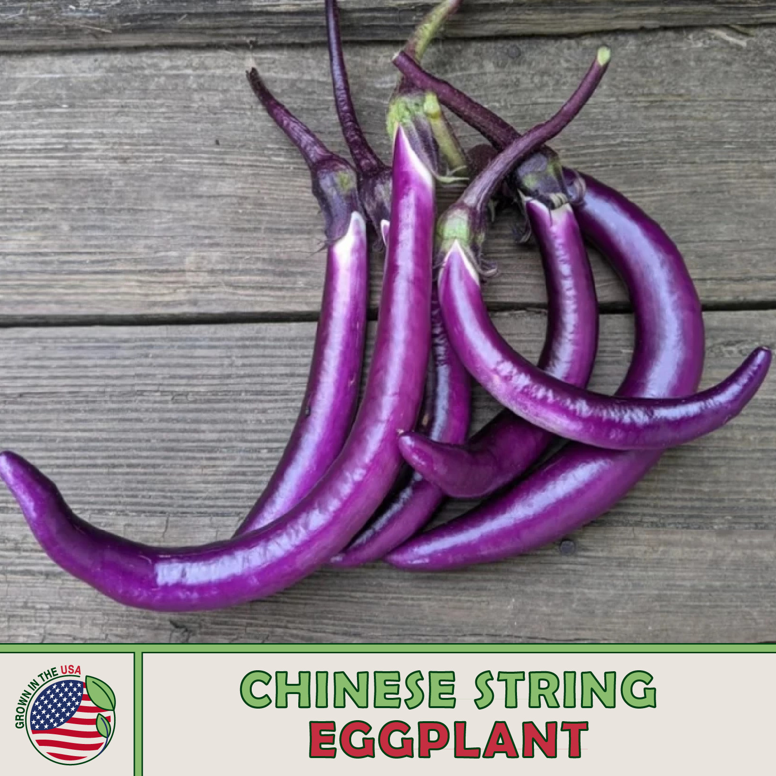 25 Chinese String Eggplant Seeds, Solanum melongena, Organic, Non-GMO, USA