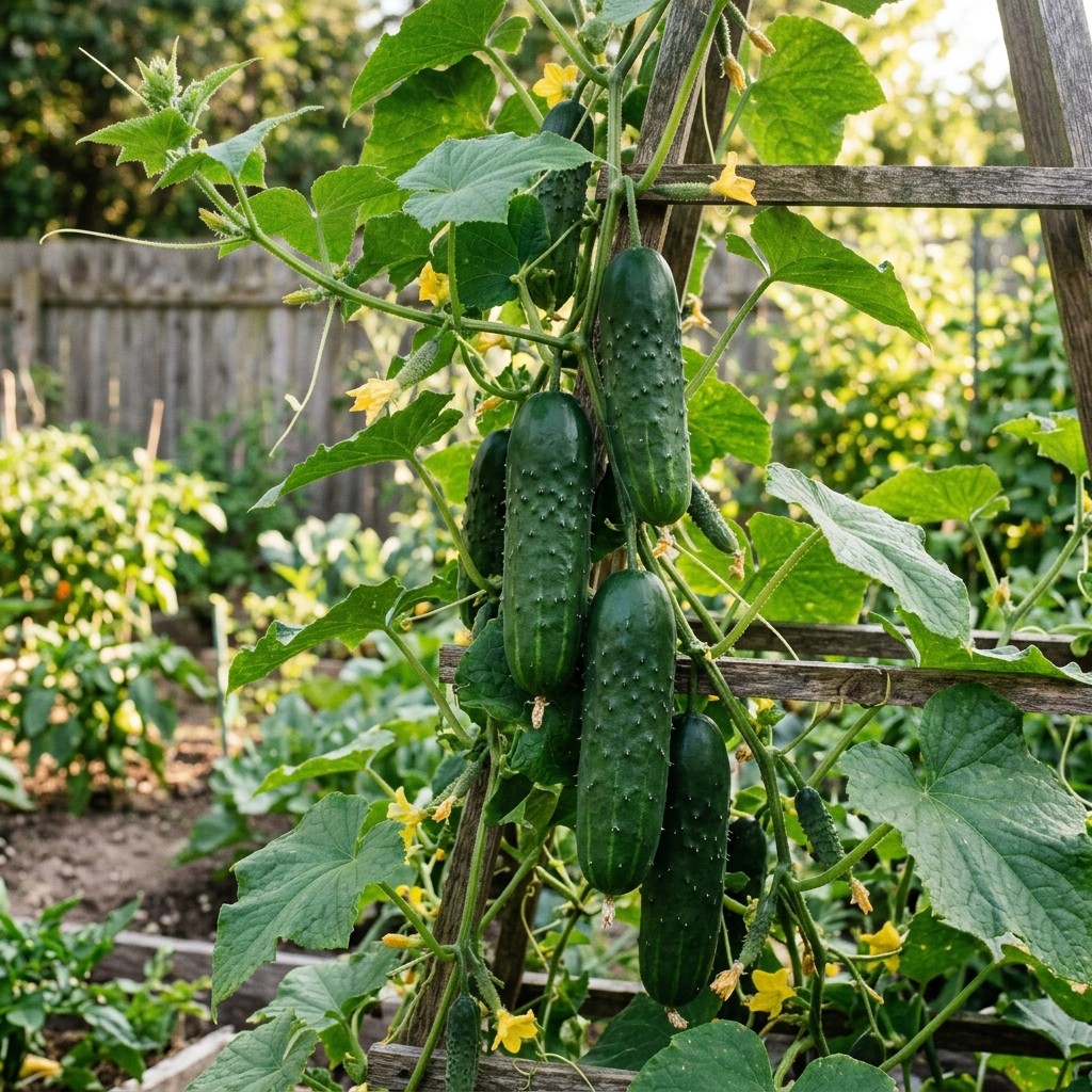 100 Pcs Cucumber Seeds Annual Vegetable Vine Seeds for Garden Backyard Planting
