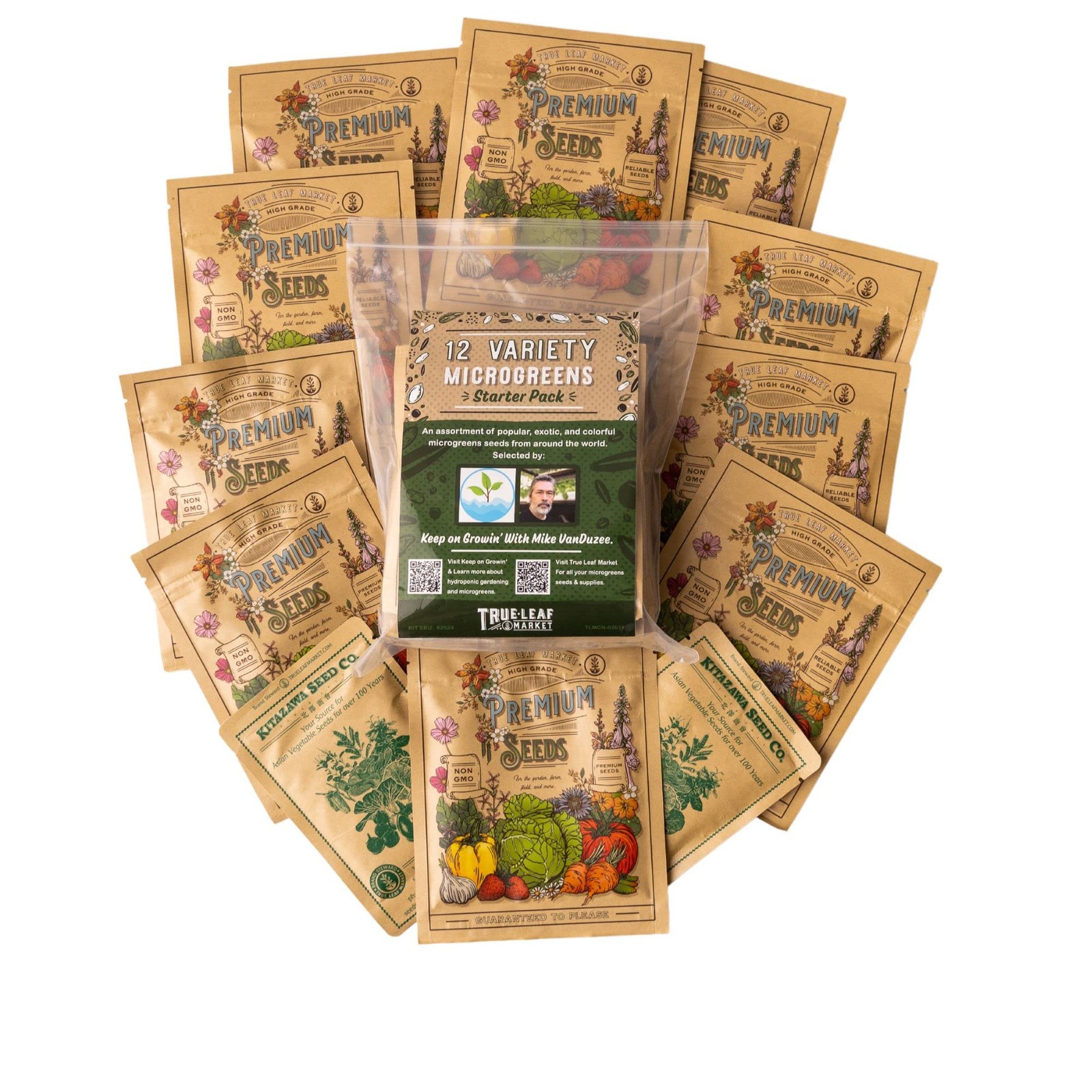 12 Variety Pack Microgreens Seeds Kit – Broccoli Seed for Sprouting Plus Purp…