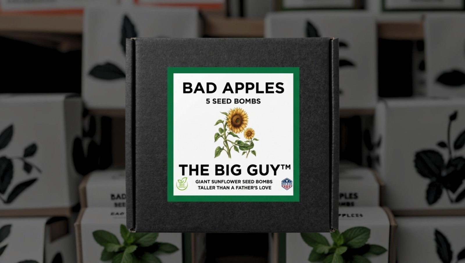 Bad Apples THE BIG GUY™ Seed Bombs – Giant Sunflowers Father’s DayGift