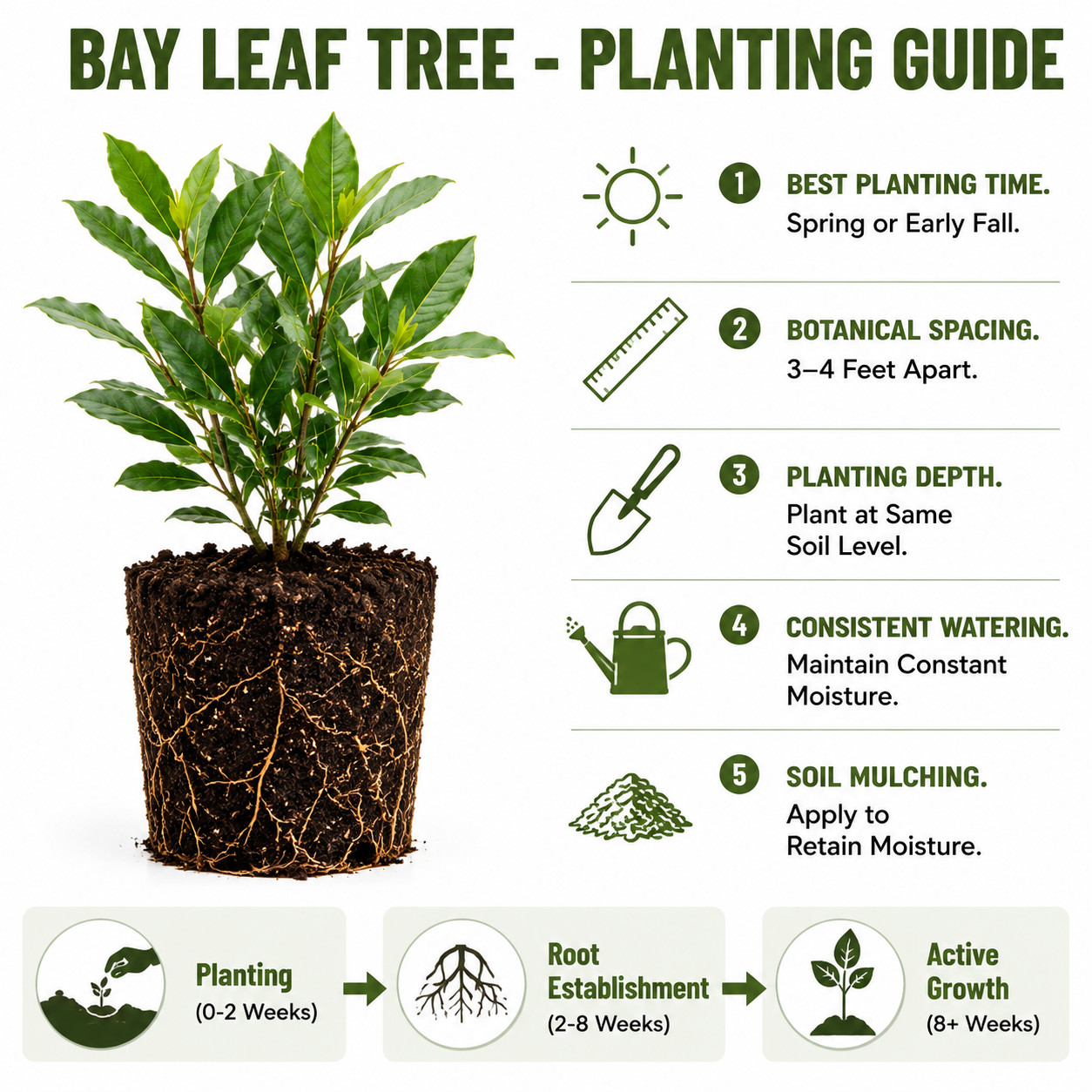 Bay Leaf Live Plant 4-7 Inches Tall Sweet Laurus Nobilis Tree