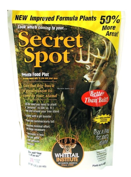 Whitetail Institute Secret Spot Fall Food Plot Seed 4 lb 4500 Sq Ft