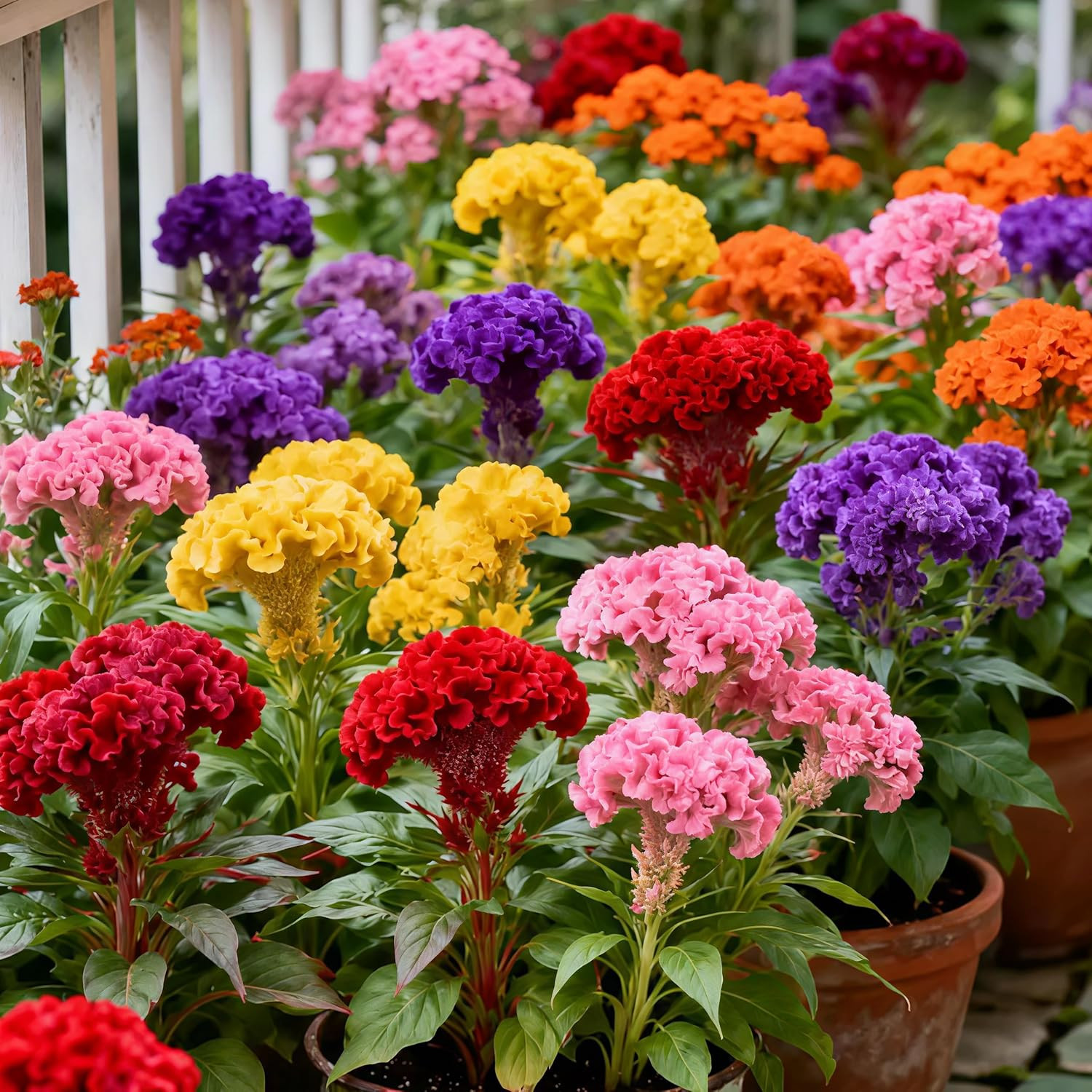 Mixed Cockscomb Seeds (Celosia Cristata) – 300 Pcs Annual, Heat & Drought Tolera