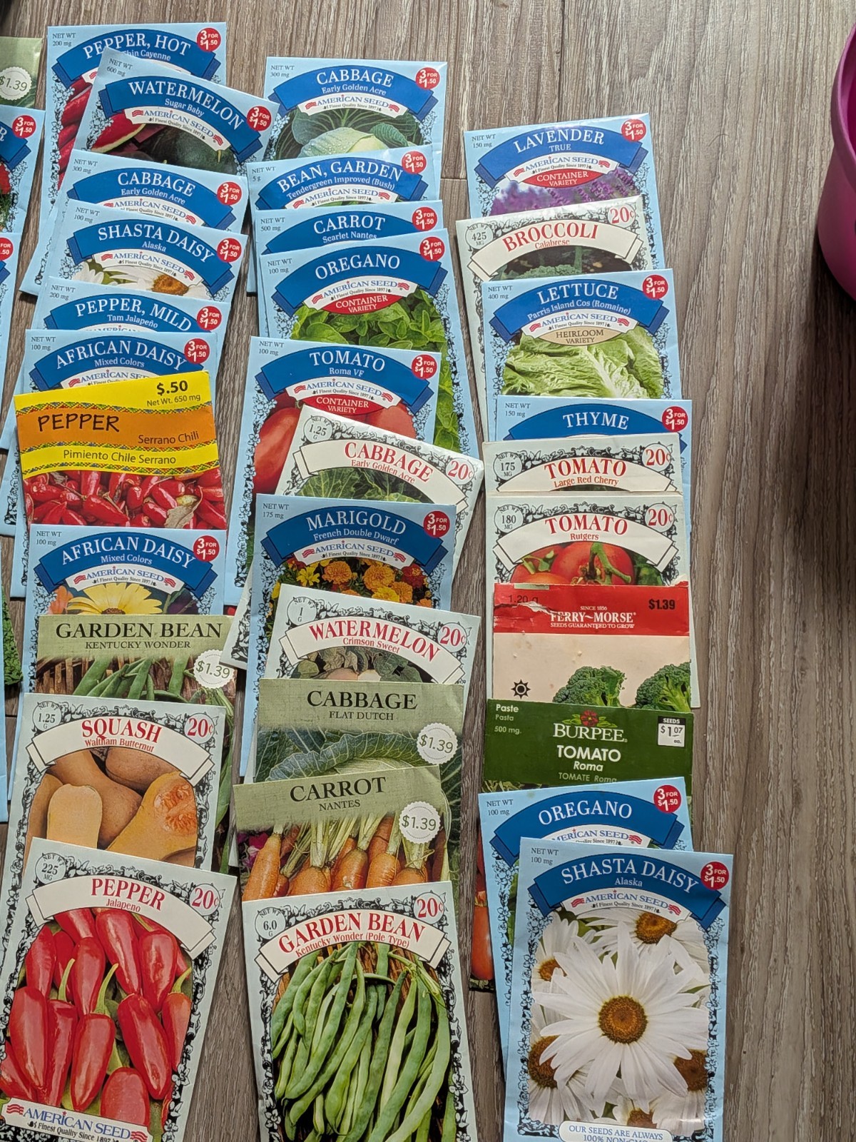 Gardening Seeds Assorted Lot