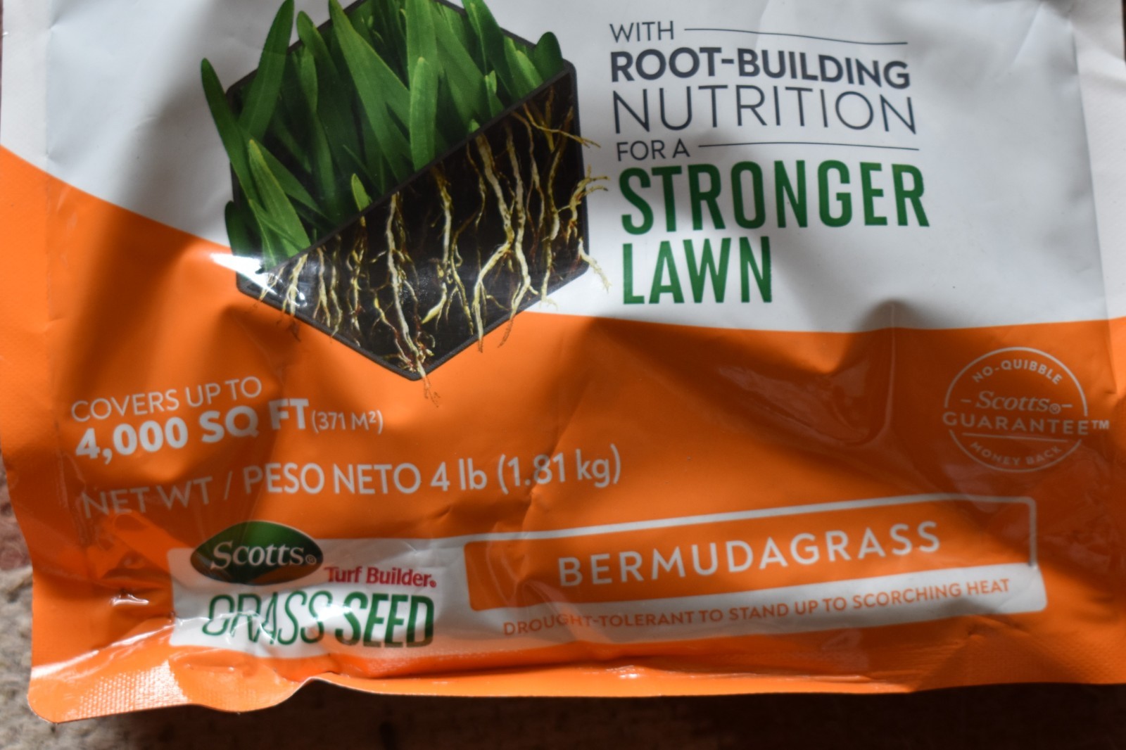 SCOTTS Turf Builder Grass Seed BERMUDA GRASS 4lb