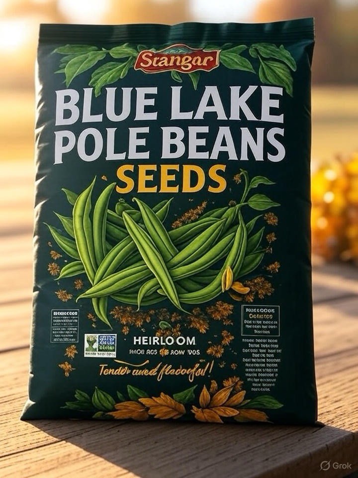 Blue Lake FM1k Green Bean (Pole) Seeds – For 2026 Planting Non-GMO Stringless