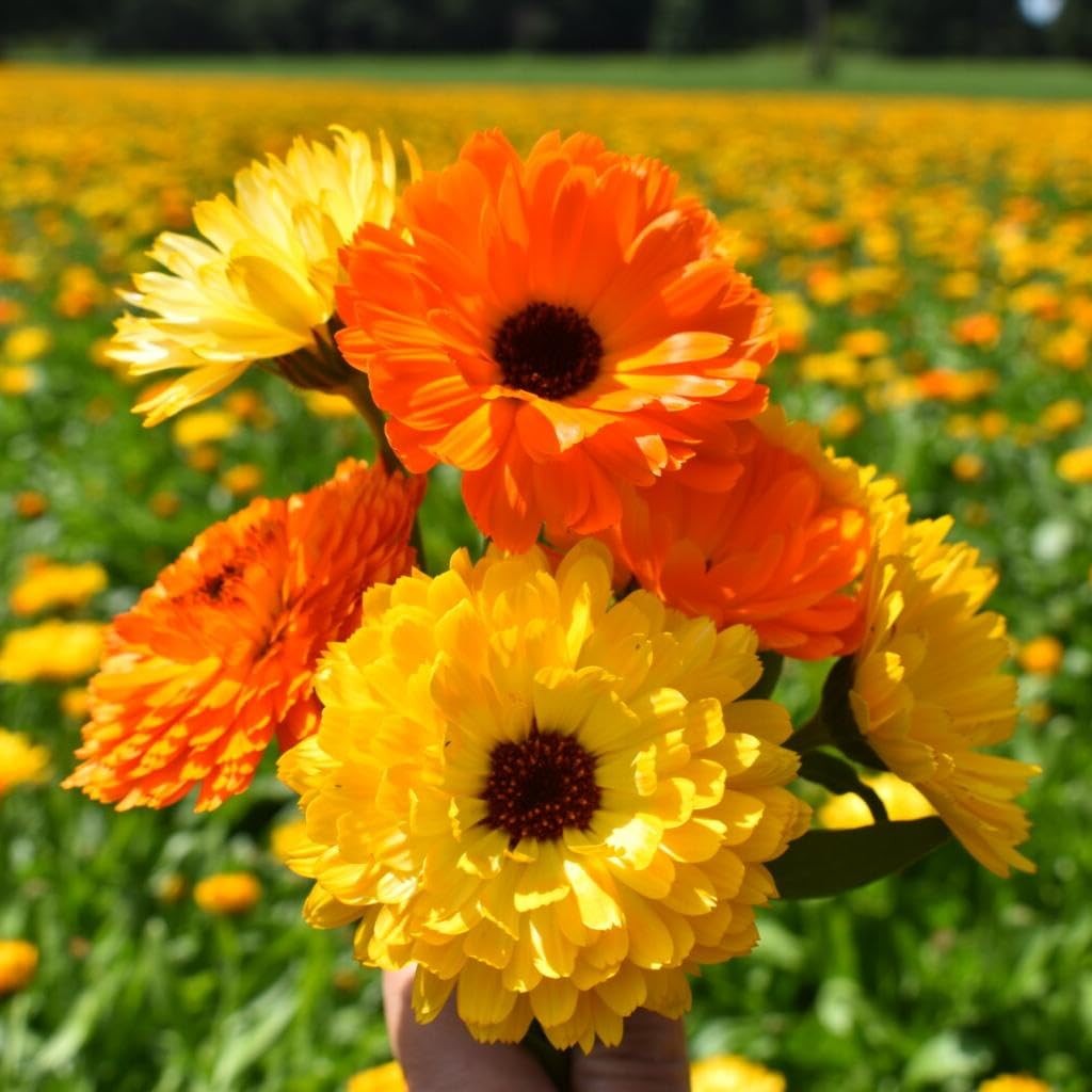 1000 PCS Calendula Seeds Planting Pacific Beauty Mix Non GMO Edible Flower