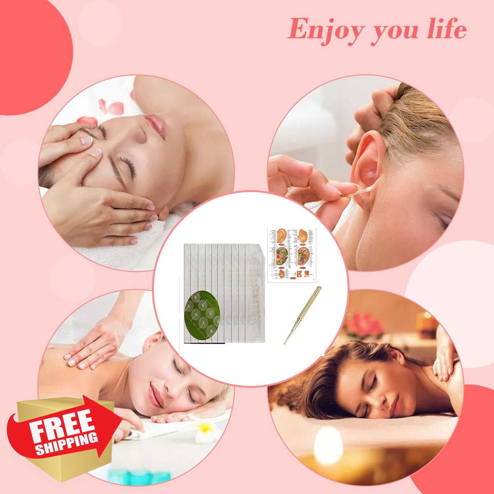 GGFSSQ Ear Seeds Kit Silver-200pcs
