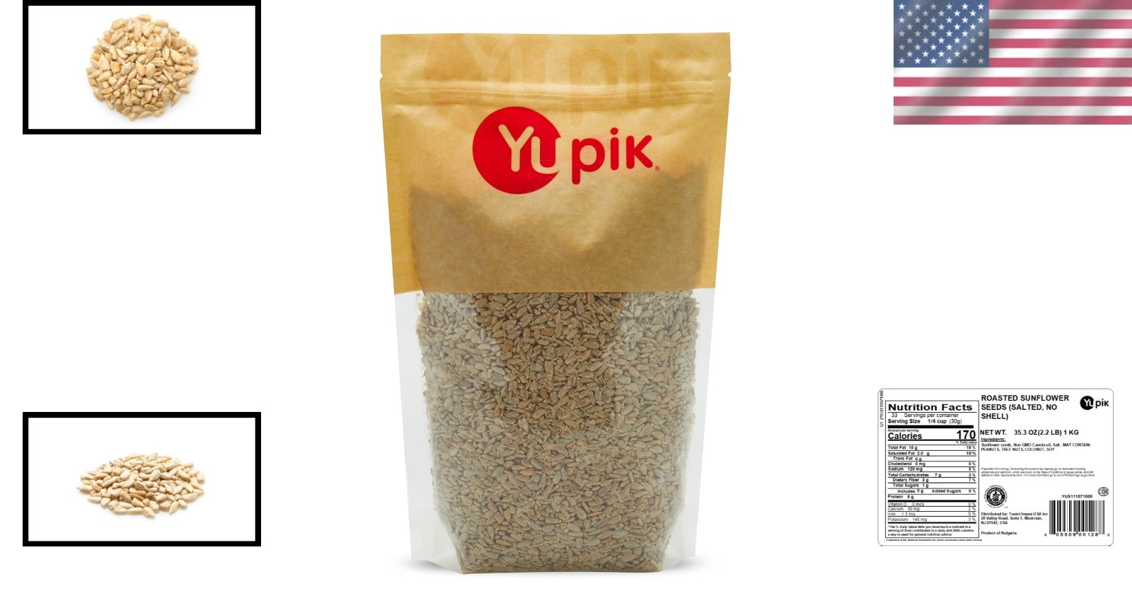 Nutritious 35.2 oz Shelled Sunflower Seeds – Plant-Based Protein Snack