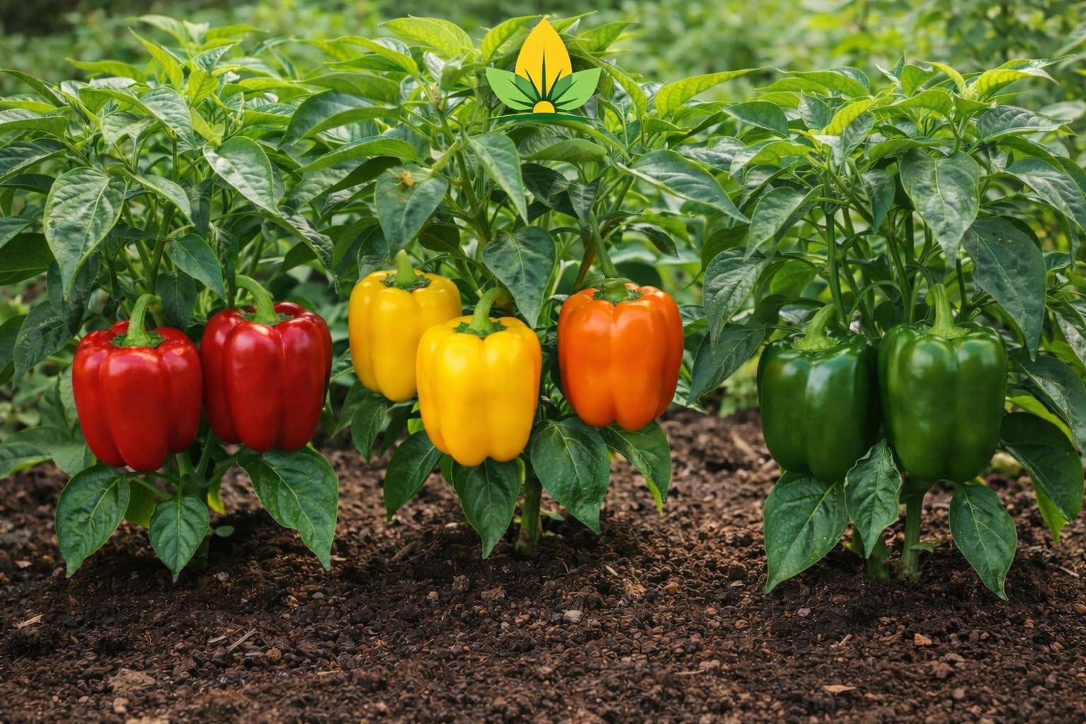 Sweet Bell Pepper Seeds Collection – Red Yellow Orange Green Bell Peppers – V…