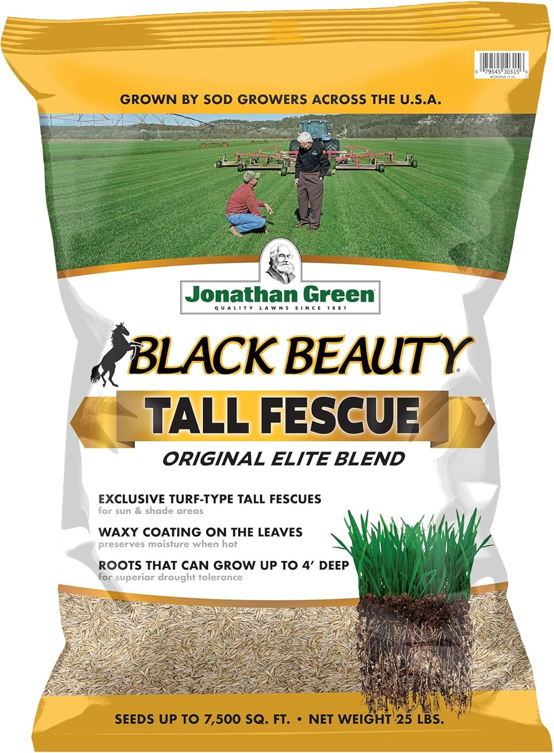 Jonathan Green (10315) Black Beauty Original Grass Seed Blend – Cool Season Lawn