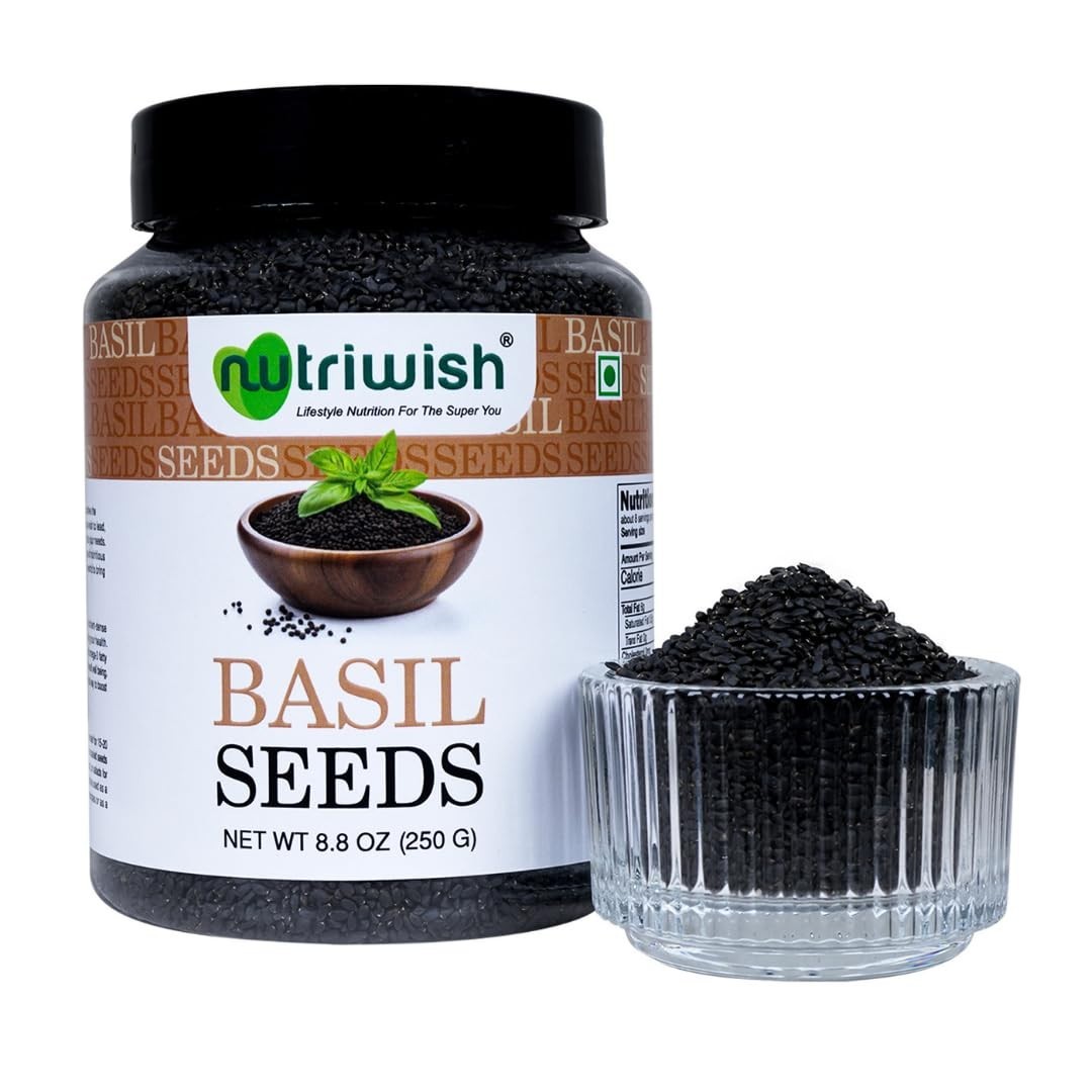 Basil Seeds Tukmaria 250g | Versatile Superfood for Smoothies, Drinks & Desserts