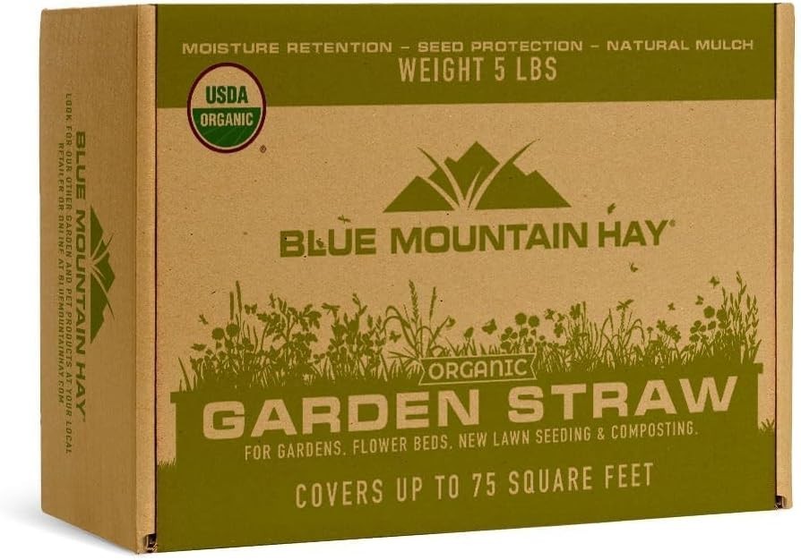 Pet-Friendly Organic Garden Straw 5 lb – Ideal for Mulching & Composting