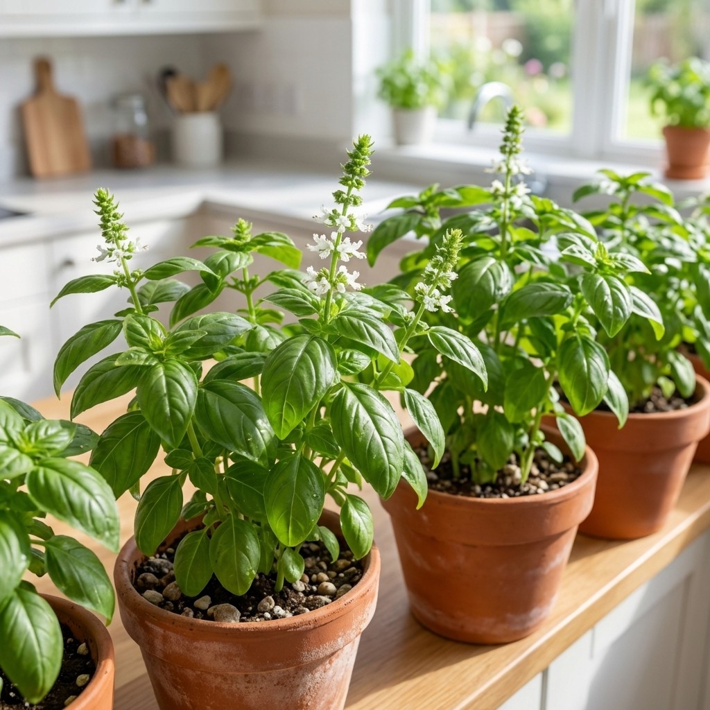 Basil Seeds 1000pcs Fresh Leaf Herb for Outdoor Use