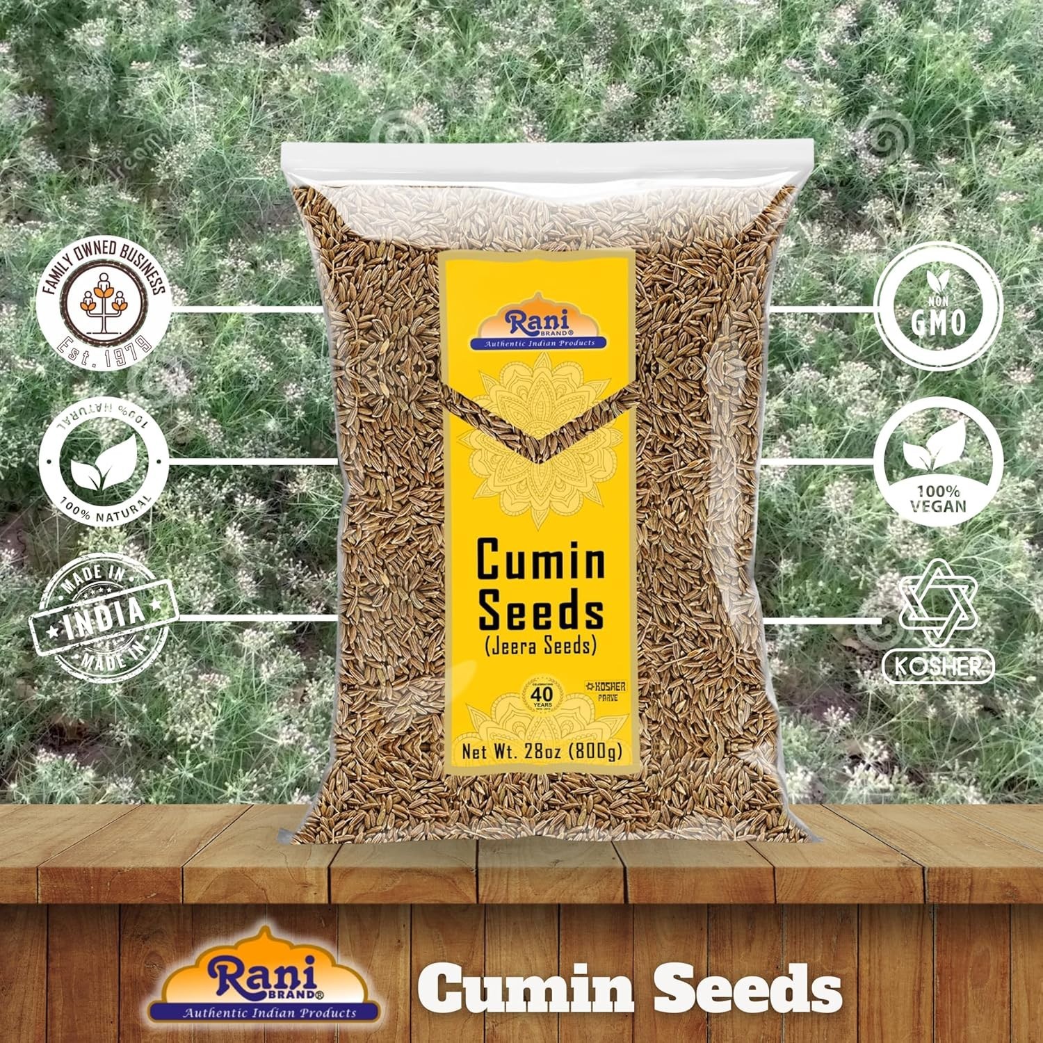 High-Quality Whole Cumin Seeds 28oz – All Natural, Non-GMO, Friendly