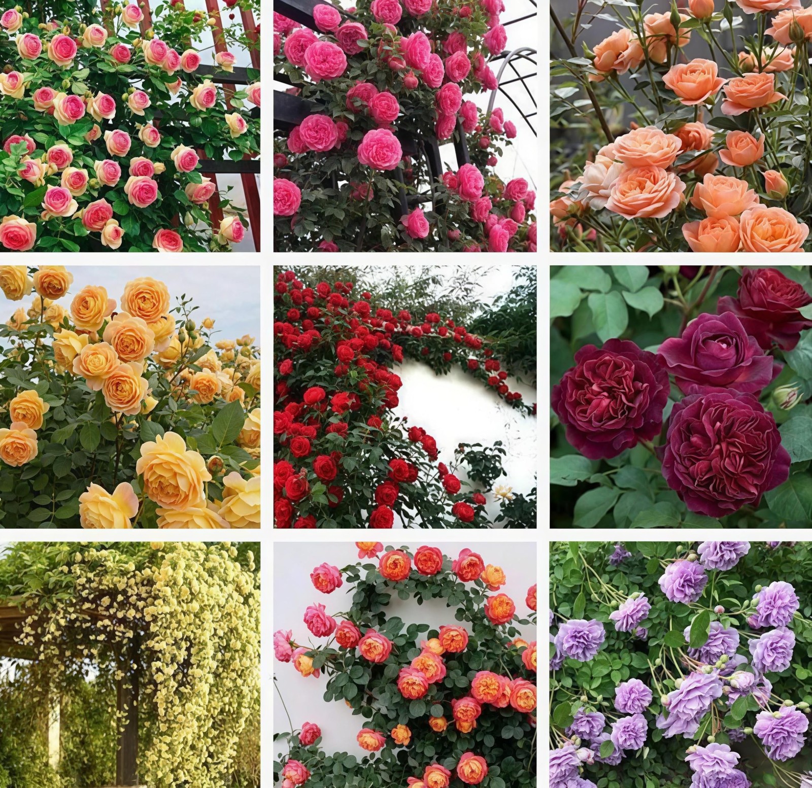 250 Mixed Climbing Rose Seeds – Fragrant Vibrant Climbing Blooms, Decorative …