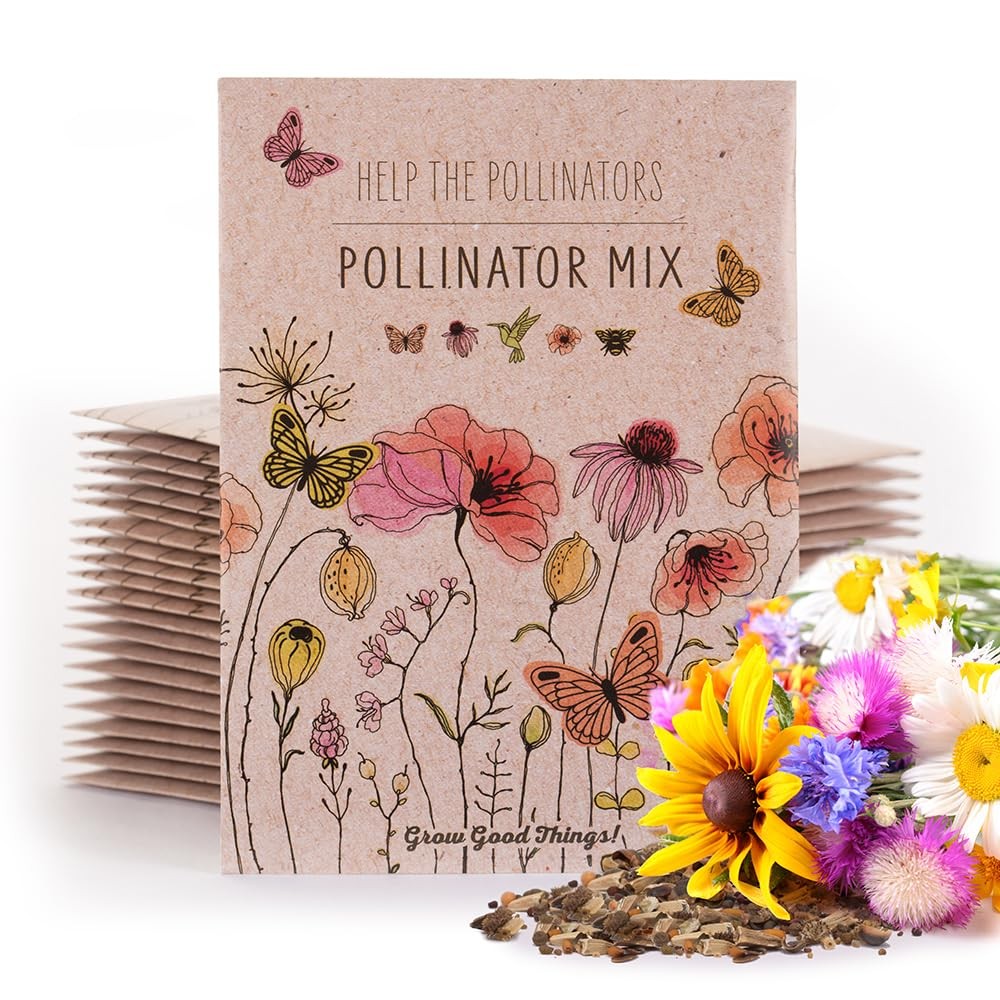Bentley Pollinator Mix – Pre-Filled, Non-GMO, Non-Coated Butterfly Packets – …
