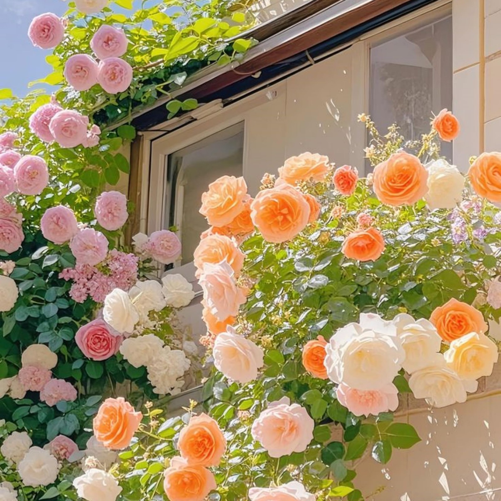 300 Mixed Color Climbing Rose Seeds for Planting Bush Perennial Shrub Heirloom