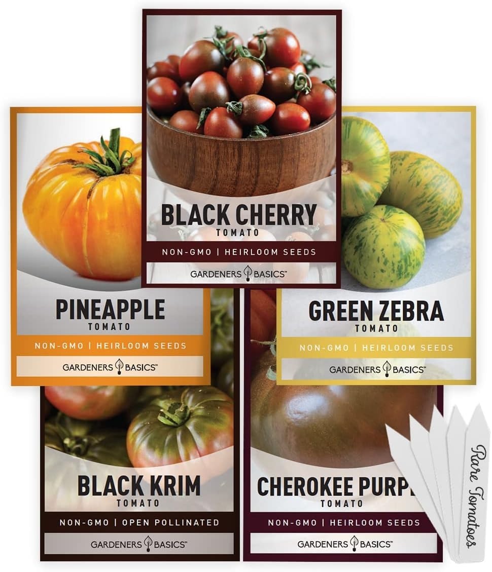 Cherokee Purple, Black Krim, Pineapple Tomato Seeds – 5 Pack