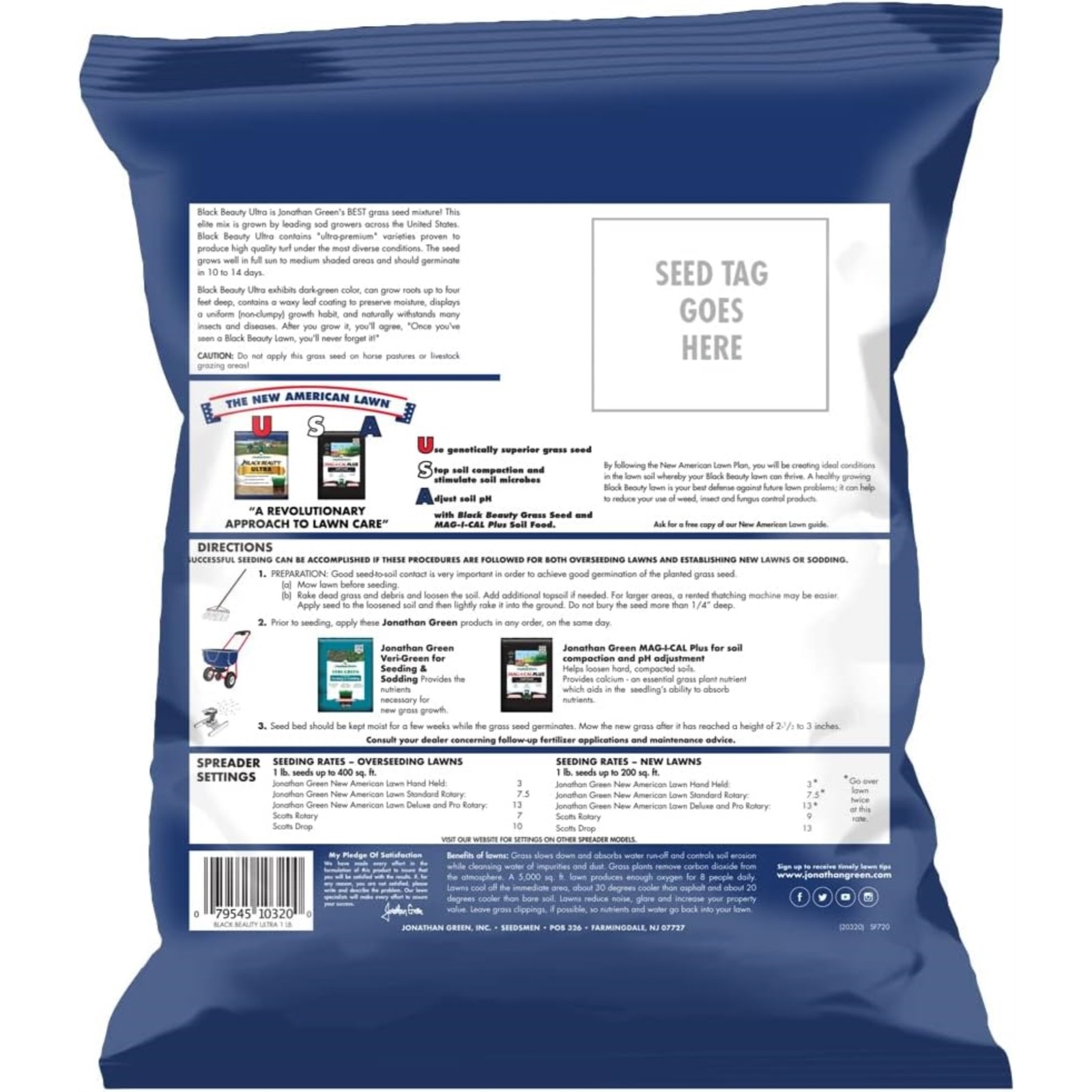 Jonathan Green Black Beauty Ultra Grass Seed, 1 lb bag