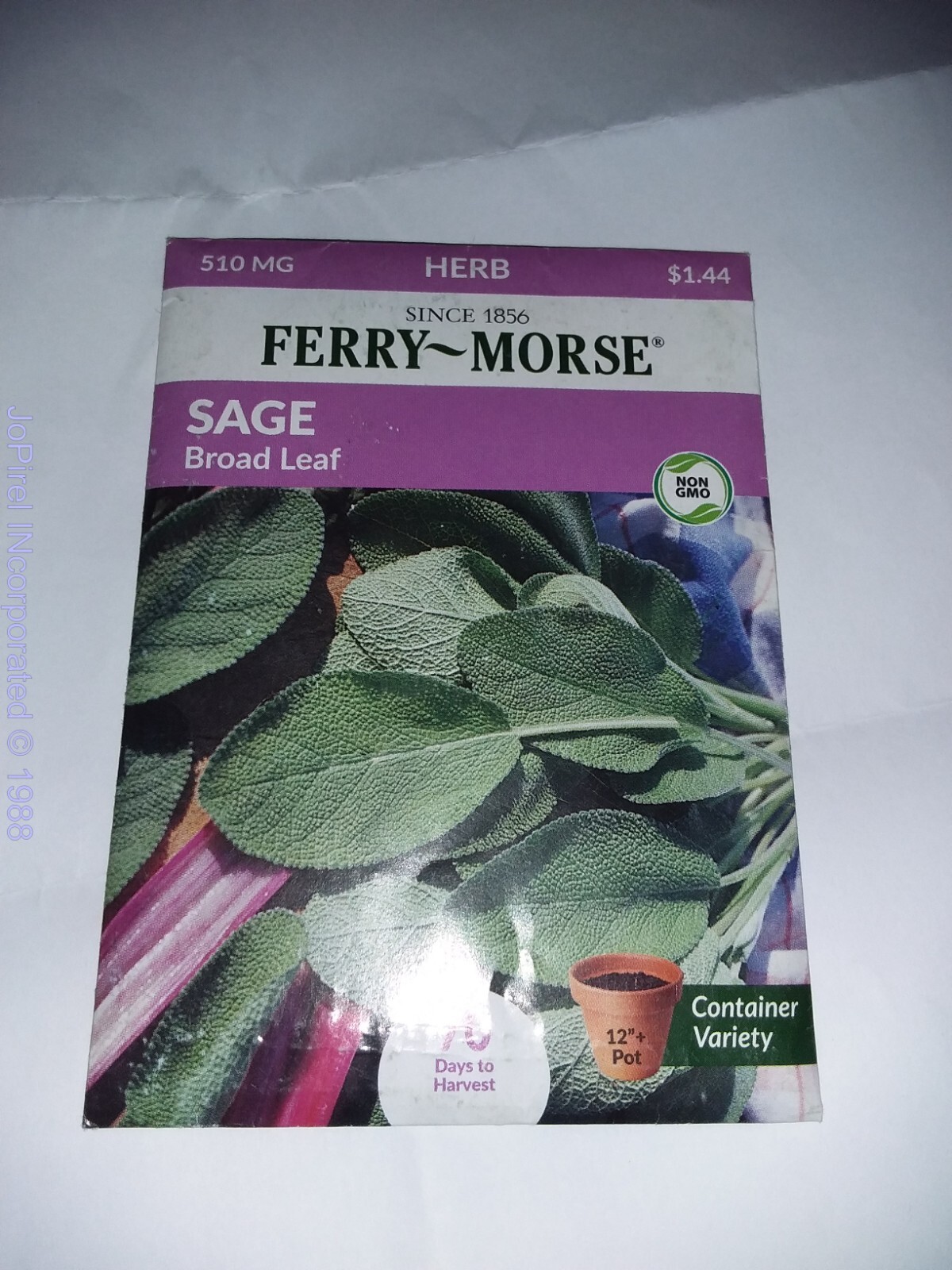 Sage 510 MG Herb Seed Non-GMO – Ferry Morse 70 days to harvest 12/22