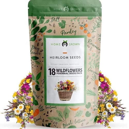 Wildflower Seeds – Premium Flower Seeds [1/4 Pound] Garden Seeds for Perennial