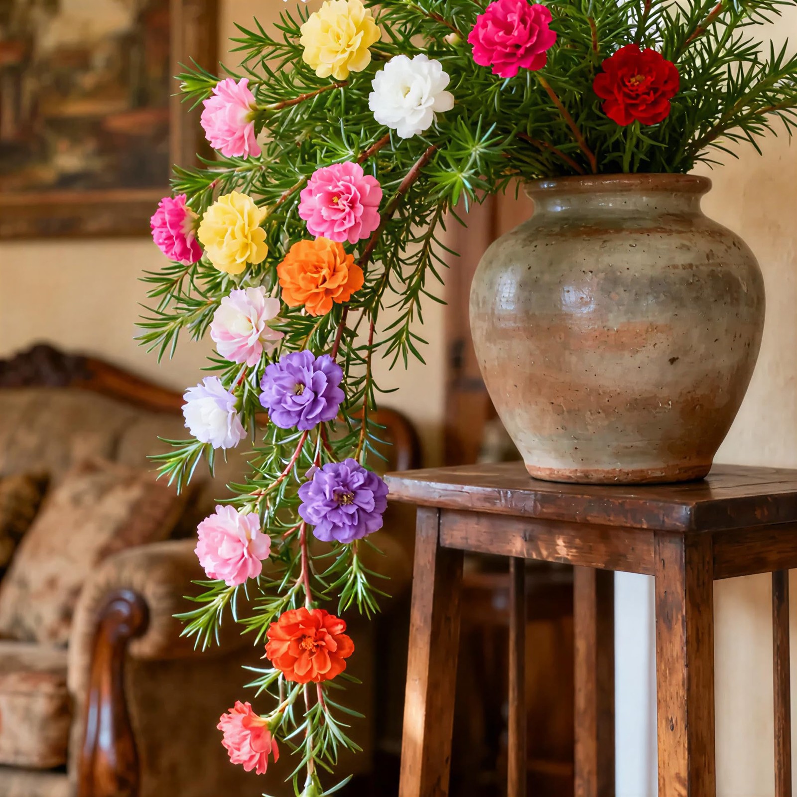 20,000+ Moss Rose Seeds (Portulaca Grandiflora) – Mixed Color Perennial Groun…