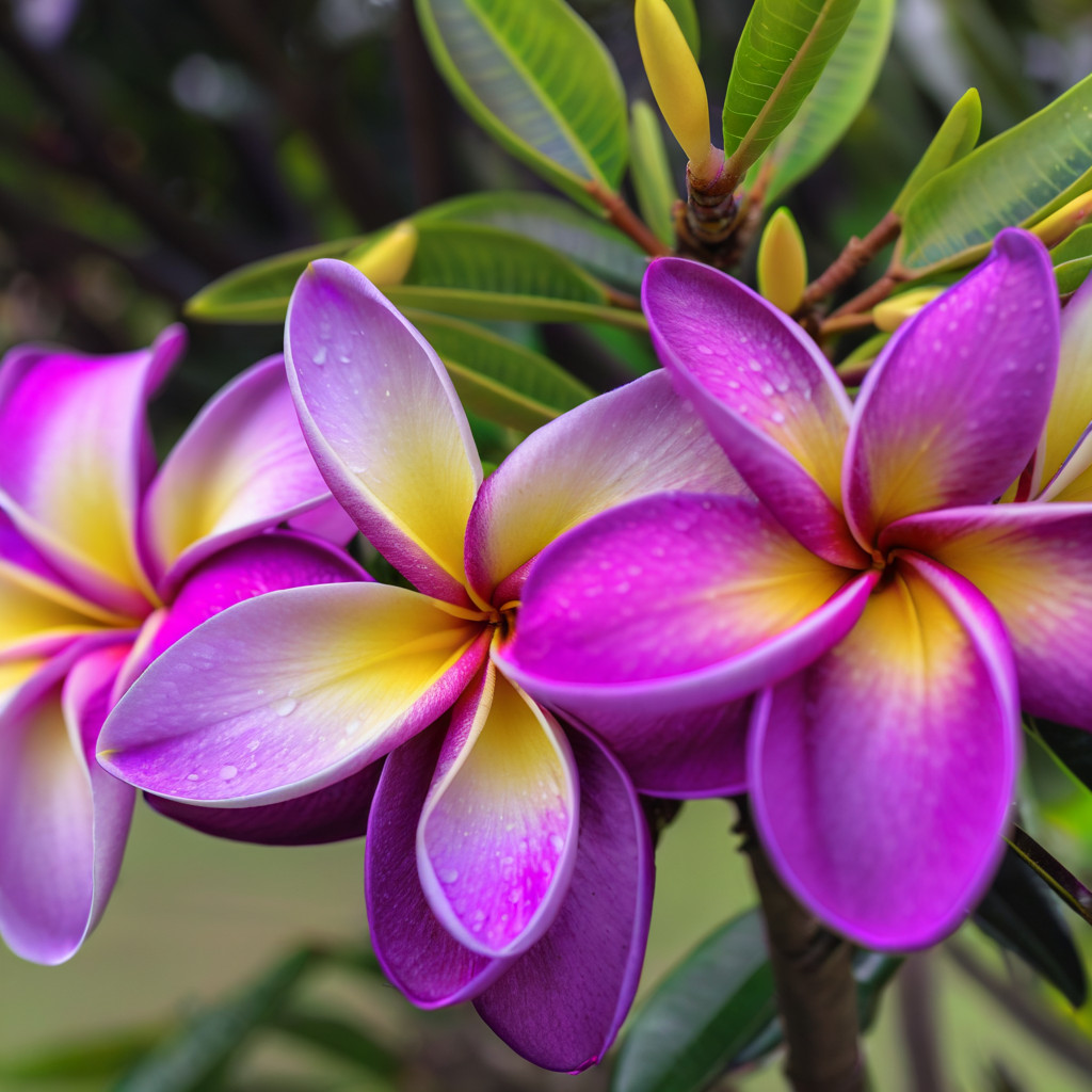 5 Purple Yellow Plumeria Seeds Perennial Flowers Flower Frangipani US SELLER