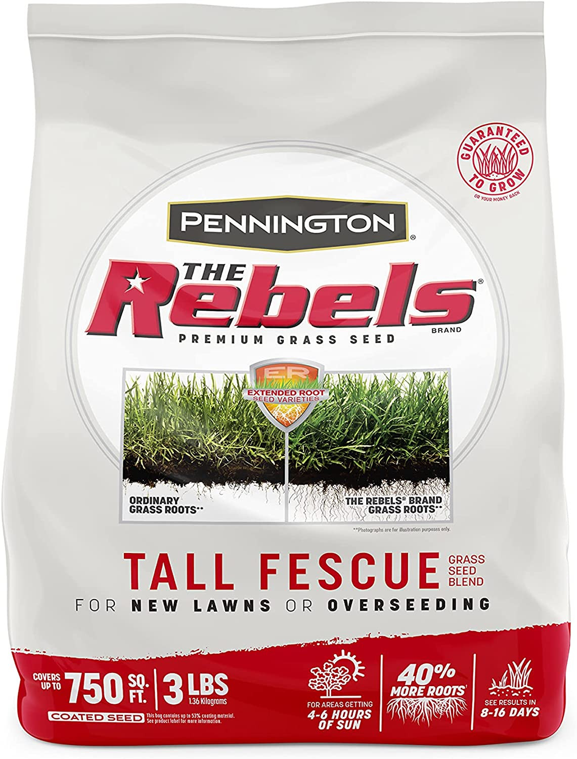 The Rebels Tall Fescue Grass Seed Blend 3 Pounds