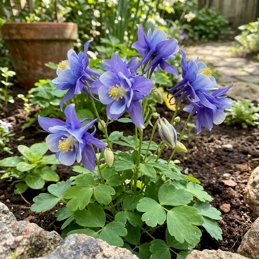 1000pcs Columbine Seeds, Aquilegia Flower Seeds for Home Garden Outdoor Planting