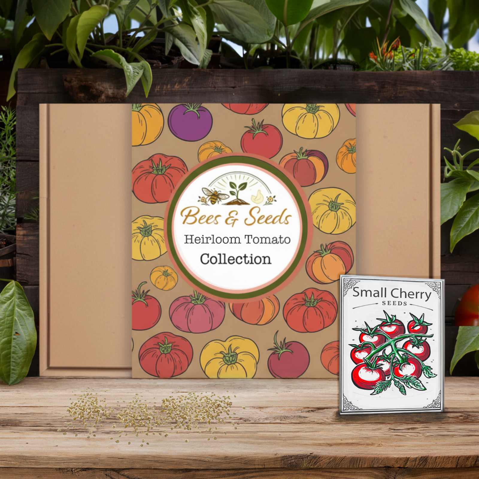 Heirloom Tomato Seeds Collection Non-GMO Open Pollinated Variety Kit Gift Box